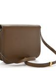 Box Calfskin Medium Classic Box Flap Bag Camel
