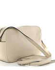 Pebbled Calfskin Small Soho Disco Bag Off White