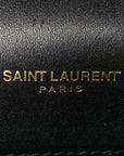 Smooth Calfskin Classic Monogram Kate Tassel Chain Wallet Black