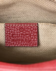 Pebbled Calfskin Small Soho Disco Bag Tabasco Red