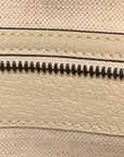 GG Supreme Monogram Textured Calfskin Web Small Ophidia Day Backpack Beige Ebony Mystic White