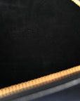 Grained Calfskin Caro Double Pouch Black