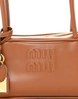 Nappa Small Beau Top Handle Bag Cognac