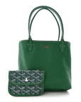 Goyardine Reversible Mini Anjou Green