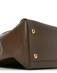 Vitello Morgan Snakeskin Medium Peekaboo Iconic Satchel Foresta