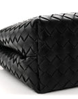 Nappa Intrecciato Medium Andiamo Shoulder Bag Black