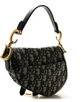 Oblique Mini Saddle Bag Blue
