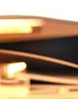 Shiny Nappa Petite Peekaboo I SEE U Satchel Miele Scuro