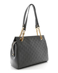 Soft GCCIssima Signature Medium Shoulder Tote Bag Deep Grey