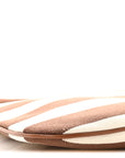 Canvas Calfskin Striped Ivy Cacao Naturale