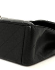 Caviar Quilted Maxi Double Flap Black
