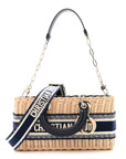Wicker Oblique D1ORiviera Medium Lady D-Joy Bag Blue