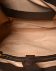 GG Supreme Monogram Textured Calfskin Web Medium Ophidia Shopping Tote Beige Ebony New Acero