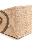 Raffia Cannage Medium Book Tote Natural