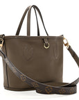 Monogram Neverfull Inside Out Bandouliere BB Dark Fango
