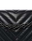 Sheepskin Chevron Quilted 2.55 Reissue 225 Double Flap So Black