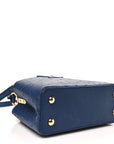 Ostrich Capucines Mini Indigo