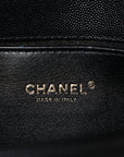 Caviar Quilted Medium Boy Flap Black