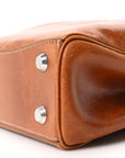Vegetable Tanned Lambskin Mini Rodeo Top Handle Handbag Tan Cowboy