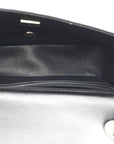 Lambskin Quilted Mini Rectangular Flap Black