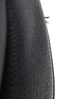 Grained Calfskin Saddle Bag Black