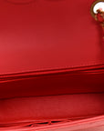 Caviar Quilted Small CC Filigree Flap Coral