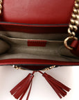 Soft MicroGCCIssima Mini Emily Chain Shoulder Bag Rosso