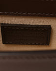 Glazed Calfskin Le Grand Bambino Midnight Brown