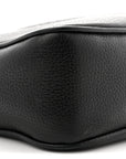 Pebbled Calfskin Small Soho Disco Bag Black