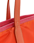 Tessuto Nylon Saffiano Tote Papaya Ibisco