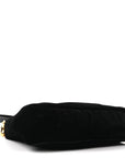 Velvet Nappa Mini Re-Edition Shoulder Bag Black