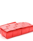 Paper Calfskin Intrecciato Stretch Cassette Bright Red