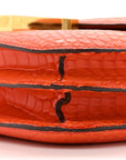 Matte Alligator Constance 18 Rouge Indien