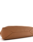 Soft Calfskin Large Aimee Shoulder Bag Caramel
