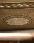 Cuoio Romano Selleria Bi-Color Large Peekaboo Iconic Satchel Mou Deserto
