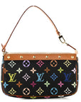 Monogram Multicolor Pochette Accessories Black
