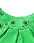 Agneau Arena Le Cagole Shoulder Bag XS Vivid Green