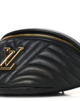 Calfskin Quilted New Wave Bumbag Black