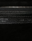 Drummed Calfskin Mini Luggage Black