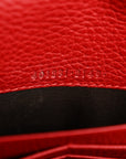 Calfskin Mini Dionysus Chain Wallet Hibiscus Red