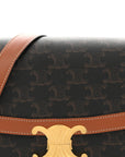 Triomphe Canvas Calfskin Medium Triomphe Bag Tan