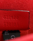 GG Supreme Monogram Mini Dionysus Shoulder Bag Hibiscus Red