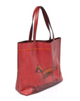 Veau Sikkim Horse Print Double Sens 36 Reversible Tote