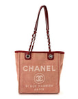Canvas Mini Deauville Tote Red