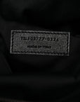 Grained Lambskin Monogram Large Niki Chain Satchel Black