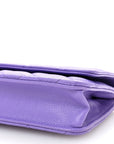 Caviar Quilted Wallet On Chain WOC Purple