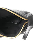 Caviar Quilted Polly Pocket Pouch Hobo Black