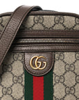 GG Supreme Monogram Web Mini Ophidia Messenger Brown