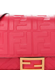 Nappa FF 1974 Embossed Baguette Rosa Fluo