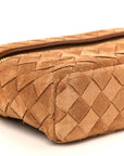 Suede Intrecciato Bang Bang Vanity Case Amber